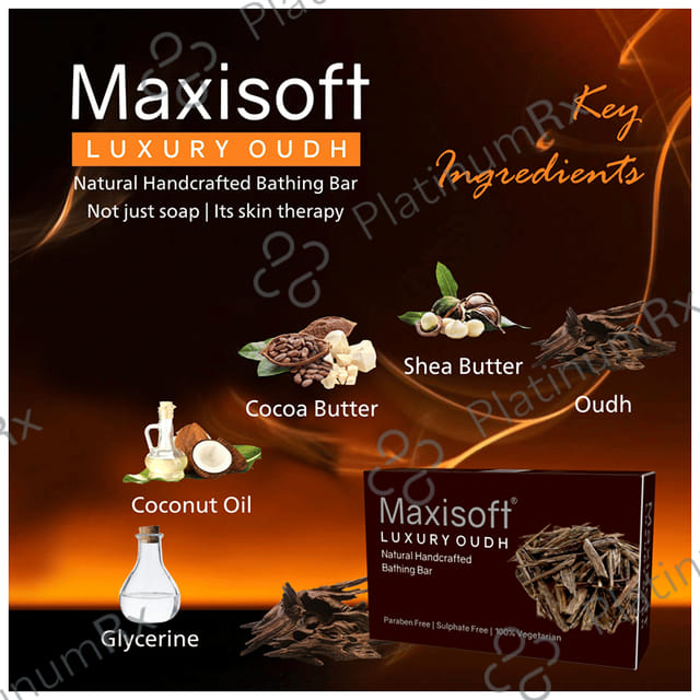 Maxisoft Luxury Oudh Bathing Bar (75gm Each) 3 units