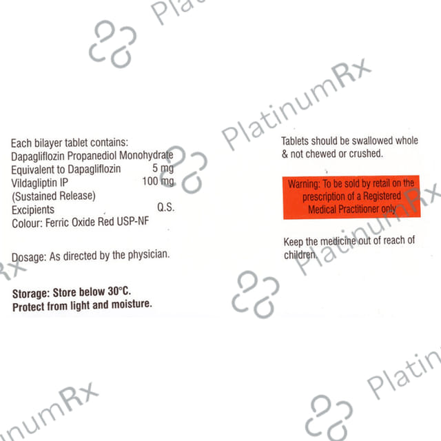 Dapabite VD 5/100mg Tablet SR 10s