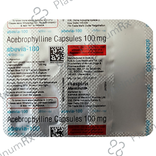 Abevia 100mg Capsule 10s