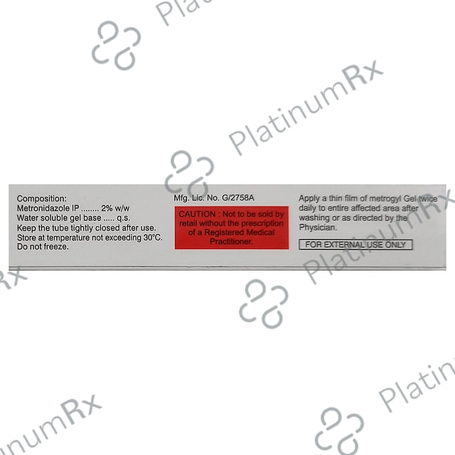 Metrogyl 2% Gel 30gm