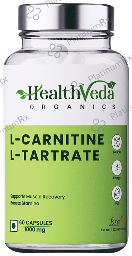Health Veda Organics L- Carnitine L-Tartrate Capsule