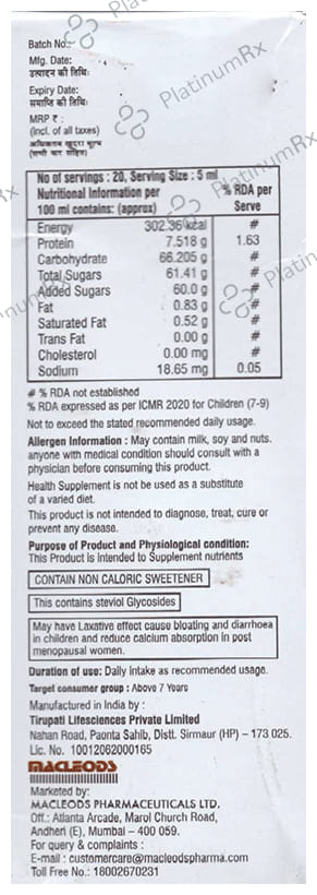 Zincitotal Oral Suspension 100ml