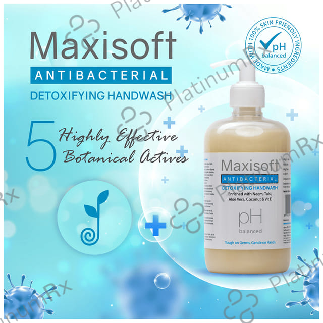 Maxisoft Antibacterial Detoxifying Handwash (500ml Each) 1 Bottle
