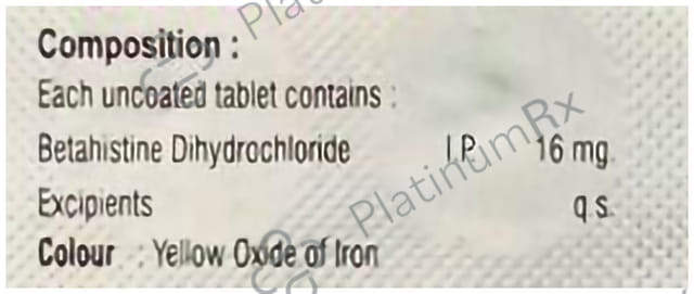 Sovert 16 Tablet 15 Tablet