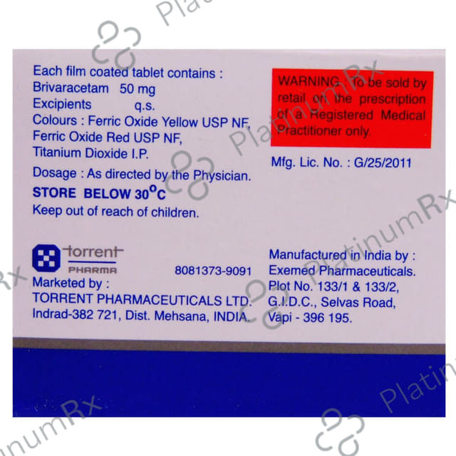 Britzilam 50mg Tablet 14s
