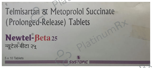 Newtel Beta 25/40mg Tablet PR 10s