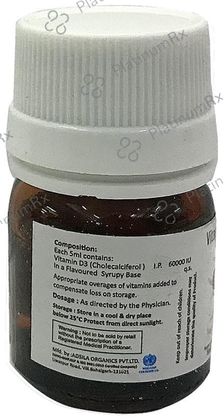 Vee Tee D3 60000IU Nano Shot Sugar Free Solution 5ml