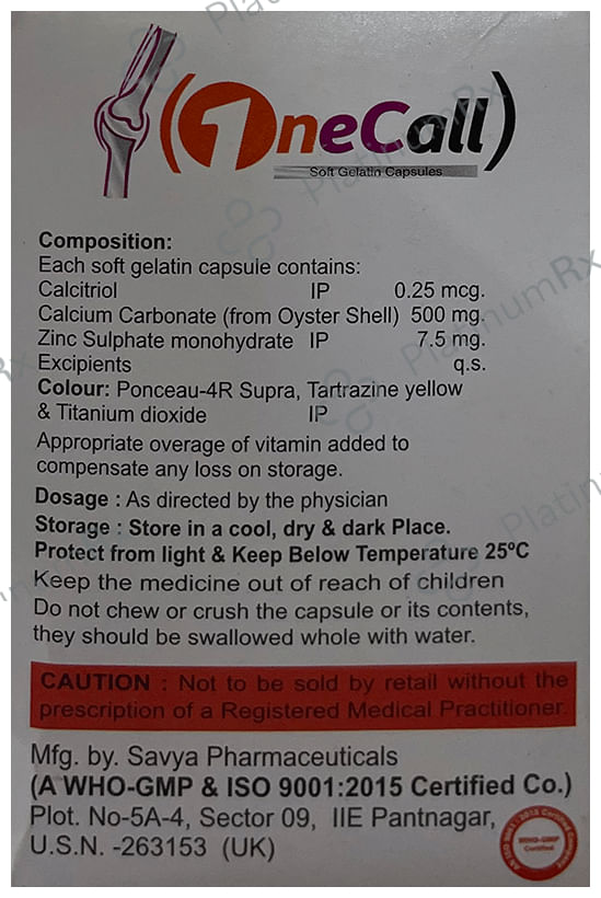 Onecall Softgel Capsule