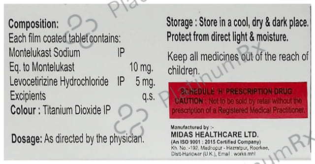 Montain LC 5/10mg Tablet 10s