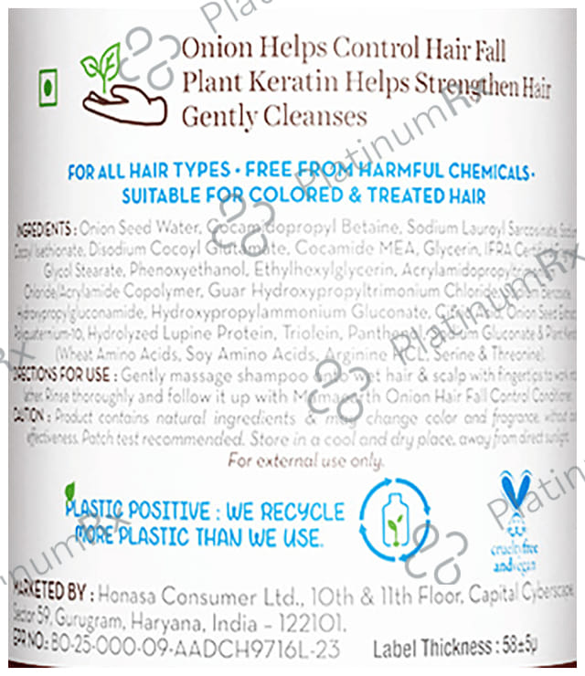 Mamaearth Onion Shampoo 1Ltr