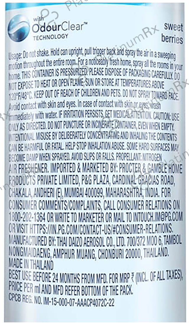 Ambi Pur Air Effects Room Freshner Sweet Berries
