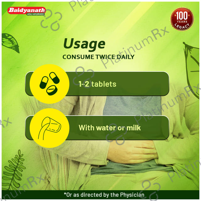 Baidyanath Chandraprabha Bati for Urinary Health 100 tablets