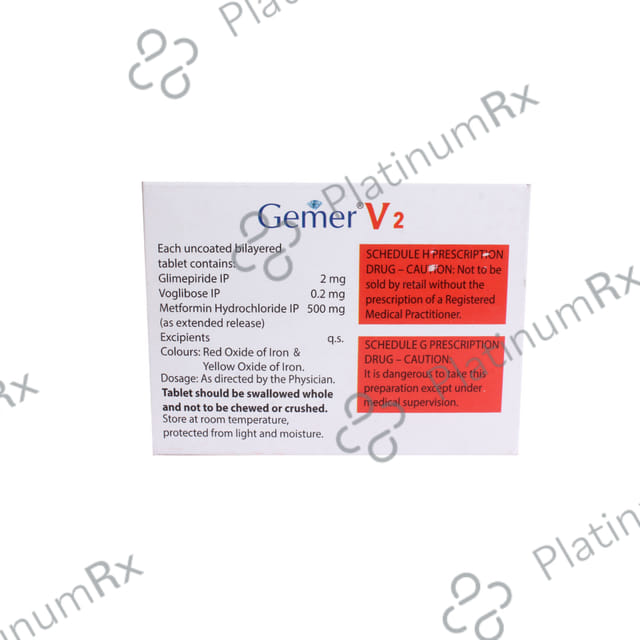 Gemer P L 2/500/7.5mg Tablet 10s