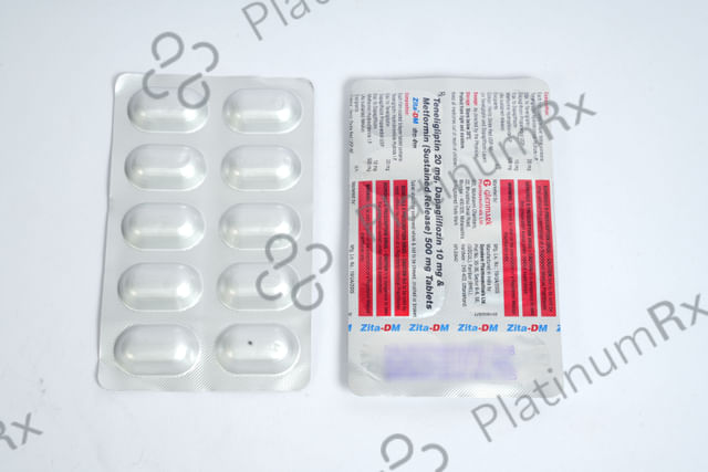 Zita DM 10/20/500mg Tablet SR 10s