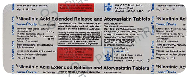 Tonact Forte 10/500mg Tablet ER 10s