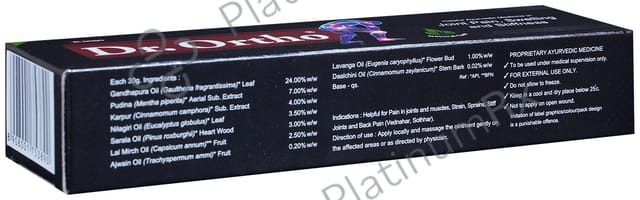 Dr Ortho Pain Relieving Ointment 30 gm