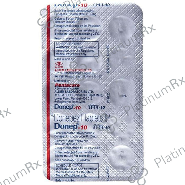 Donep 10mg Tablet 15s