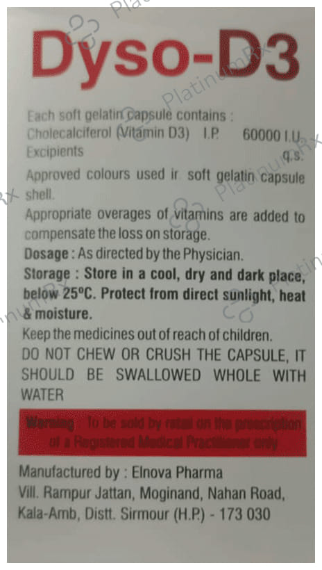 Dyso-D3 Softgel Capsule