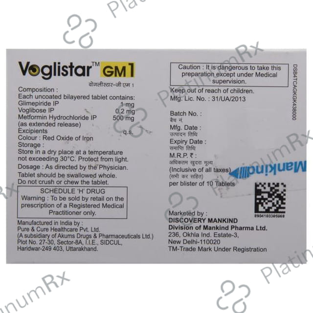 Voglistar GM1 Tablet ER 10s