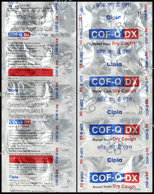 Cof Q DX 5/2/10mg Tablet 10s