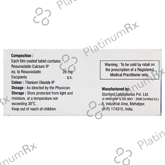 Roslaren 20mg Tablet 10s