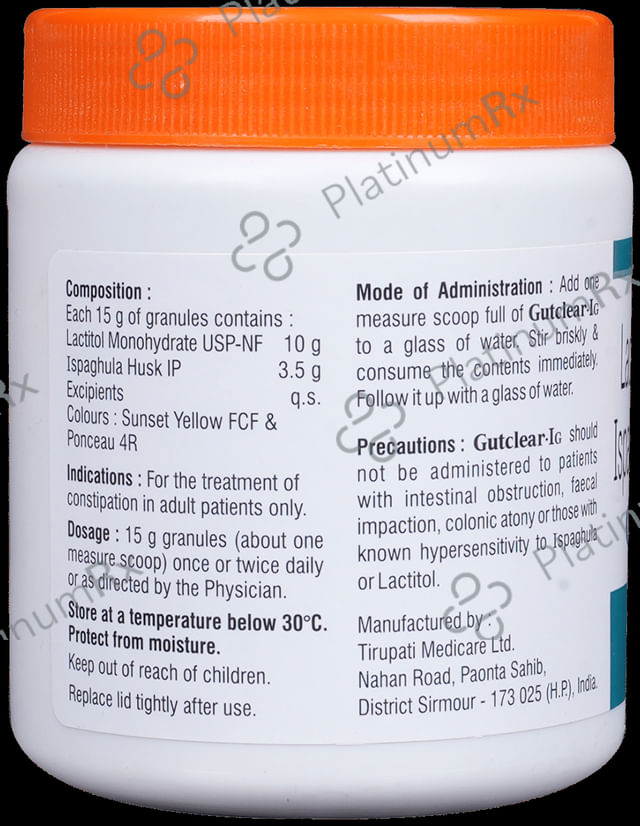 Gutclear IG 3.5/10gm Granules 180gm