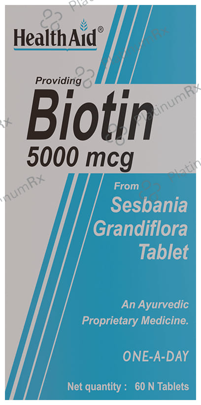 Healthaid Biotin 5000mcg Tablet 60s