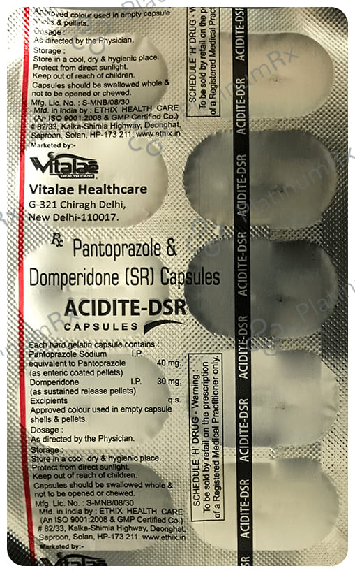 Acidite DSR 30/40mg Capsule 10s