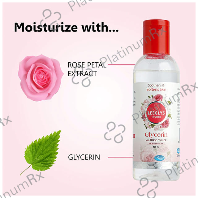 Leeglys Glycerin With Rose Water Liquid 100ml
