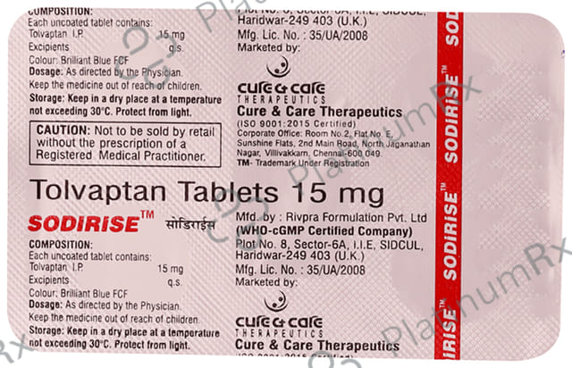 Sodirise 15mg Tablet 4s