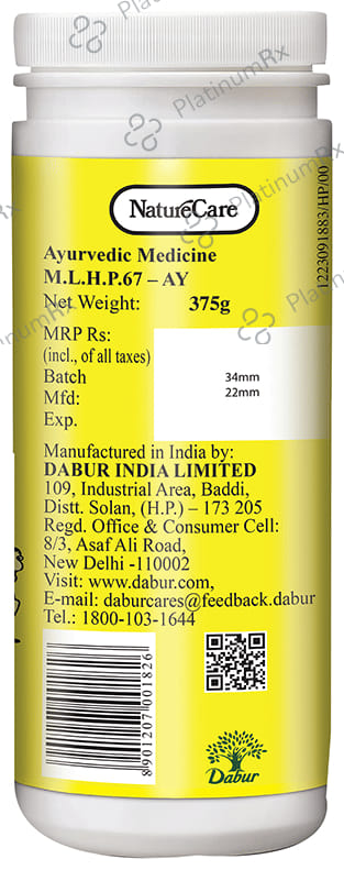 Dabur Nature Care Isabgol Powder - Eases Constipation & Supports Smooth Bowel Movement 375 gm