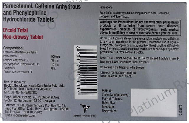 D Cold Total Tablet 6 Tablet