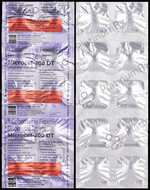 Microcef 200mg Tablet DT 10s