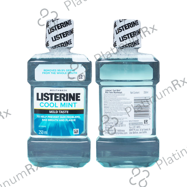 Listerine Mouth Wash Cool Mint Mild Taste 250 ml