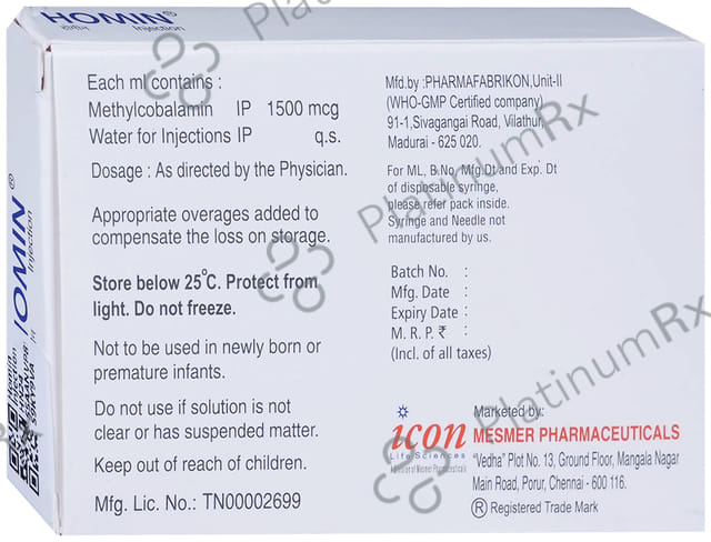 Homin 1500mcg Injection 1ml
