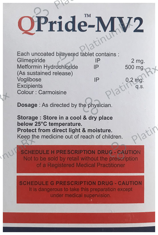 QPride MV2/500/0.2mg Tablet SR 10s