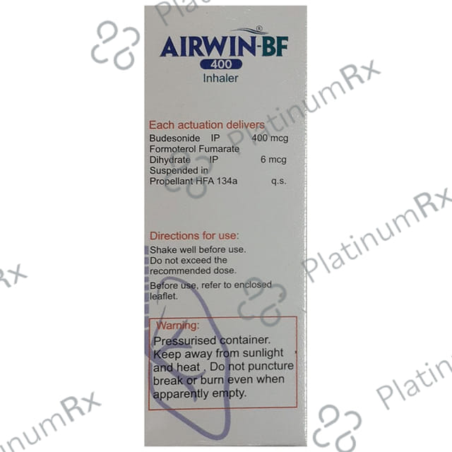 Airwin BF 400/6mcg Inhaler 120MDI
