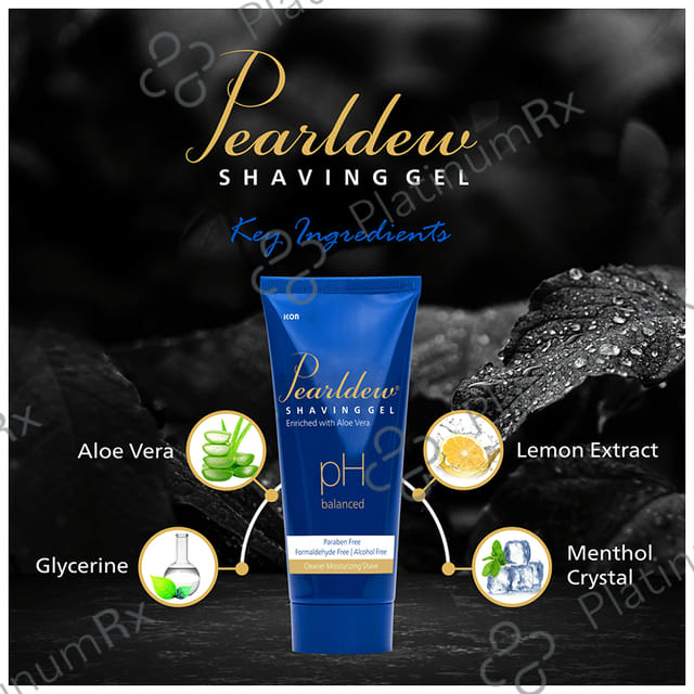 Pearldew PH Balanced Shaving Gel (100gm Each) 2 Tubes