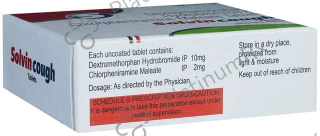 Solvin Cough 2/10mg Tablet 10s