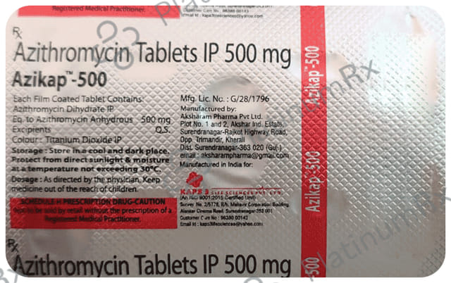 Azikap 500mg Tablet 5s