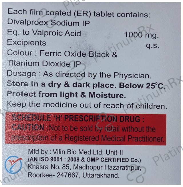 Divalna ER 1000mg Tablet 10s