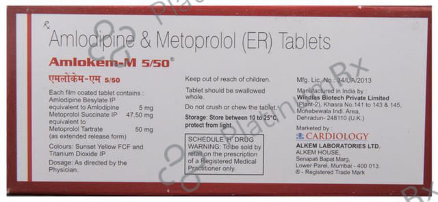 Amlokem M 5/50mg Tablet 10s