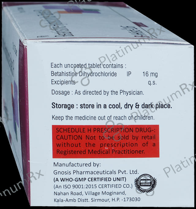 Bhist 16mg Tablet 10s