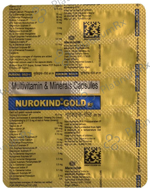 Nurokind Gold RF Capsule 10s