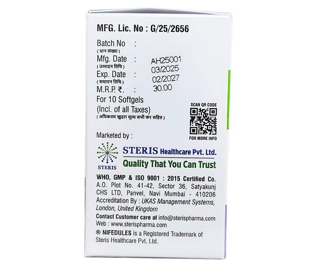 Nifedules 5mg Capsule 10s