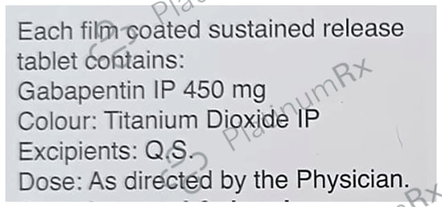 Gabapin SR 450mg Tablet 15s