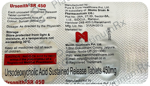 Ursonith-SR 450 Tablet