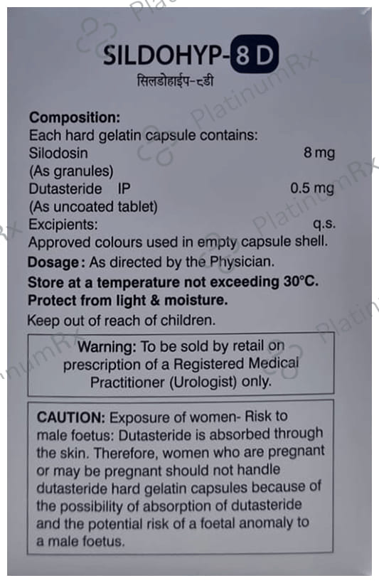 Sildohyp D 8/0.5mg Capsule 10s