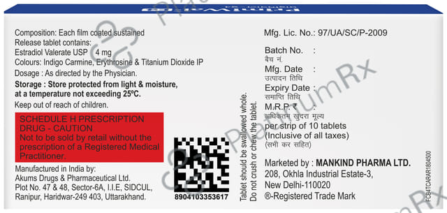 Primiwal E 4mg Tablet SR 10s