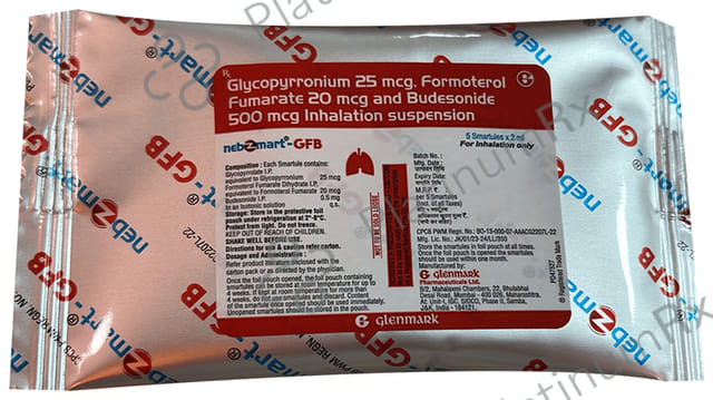 Nebzmart GFB 500/20/25mcg Smartules 5X2ml